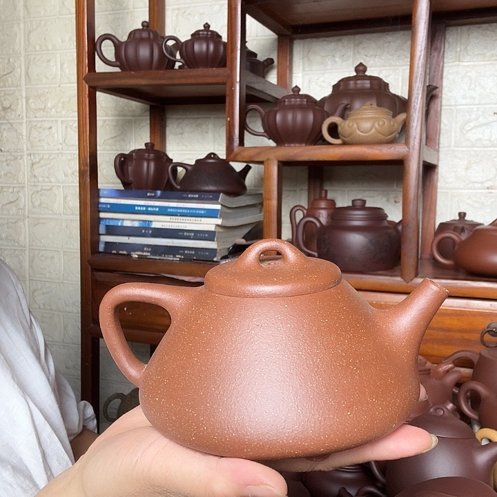 茶壶紫砂子治500cc半手工