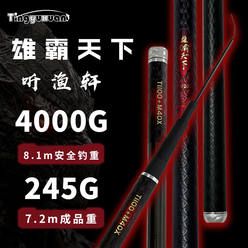 听渔轩超轻超硬19调综合鱼竿全水域适用可钓大物6H
