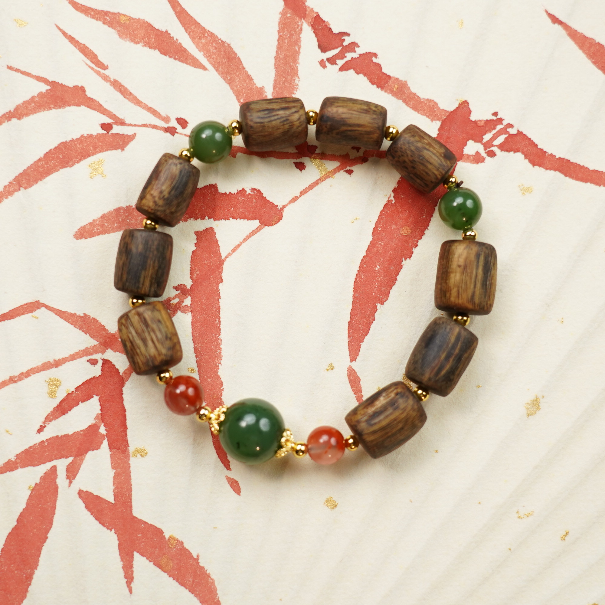 cx071【南林】系列桶珠 沉香手串