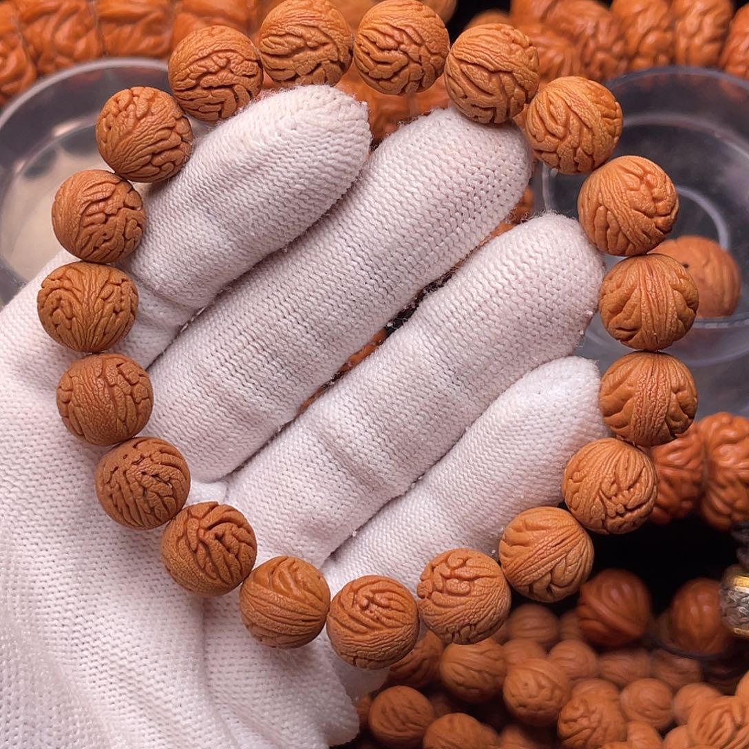 桃核手串绣球手串1.2