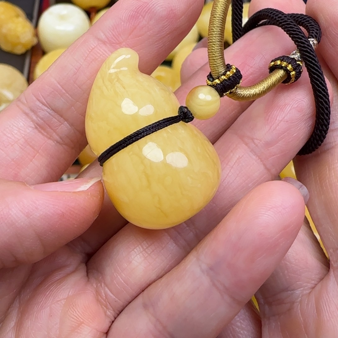 蜜蜡颈饰未镶嵌天然蜜蜡