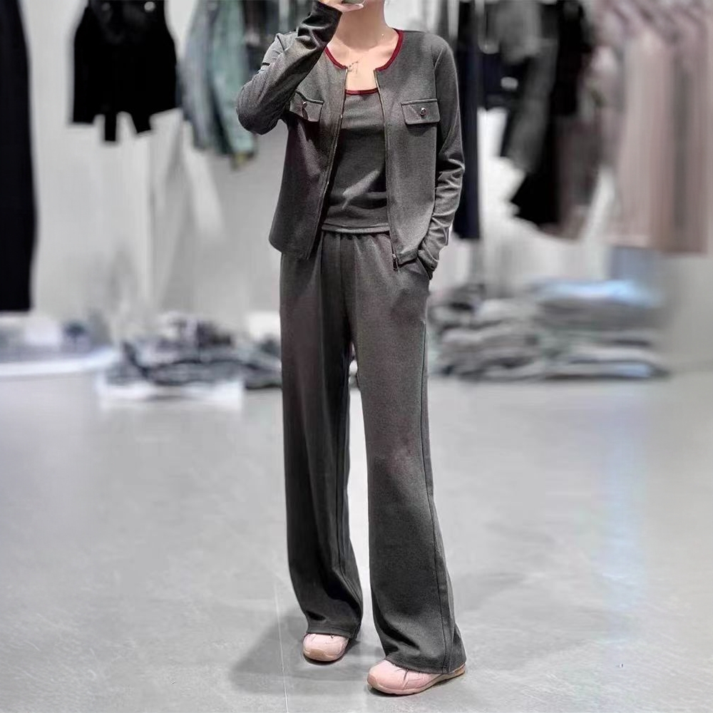  时尚休闲减龄显瘦三件套7002【衣长50裤长100】