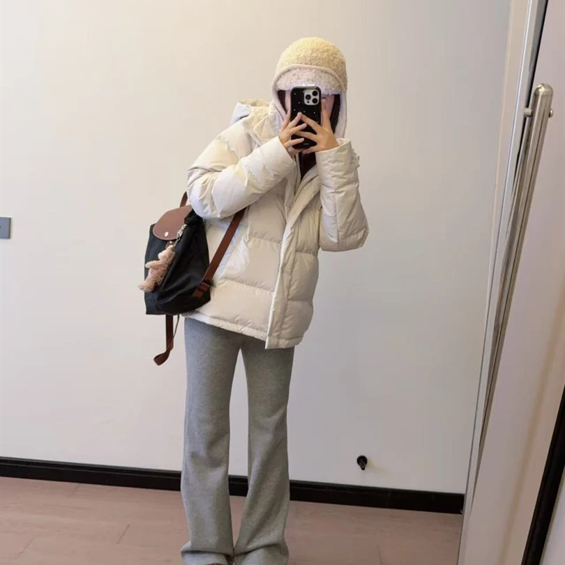 不入后悔！五格泡芙羽绒服连帽收腰鹅绒加厚可拆卸帽子冬款