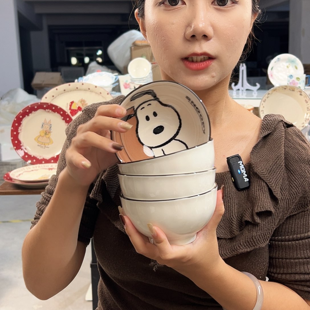 潮州微瑕陶瓷餐具4.5寸