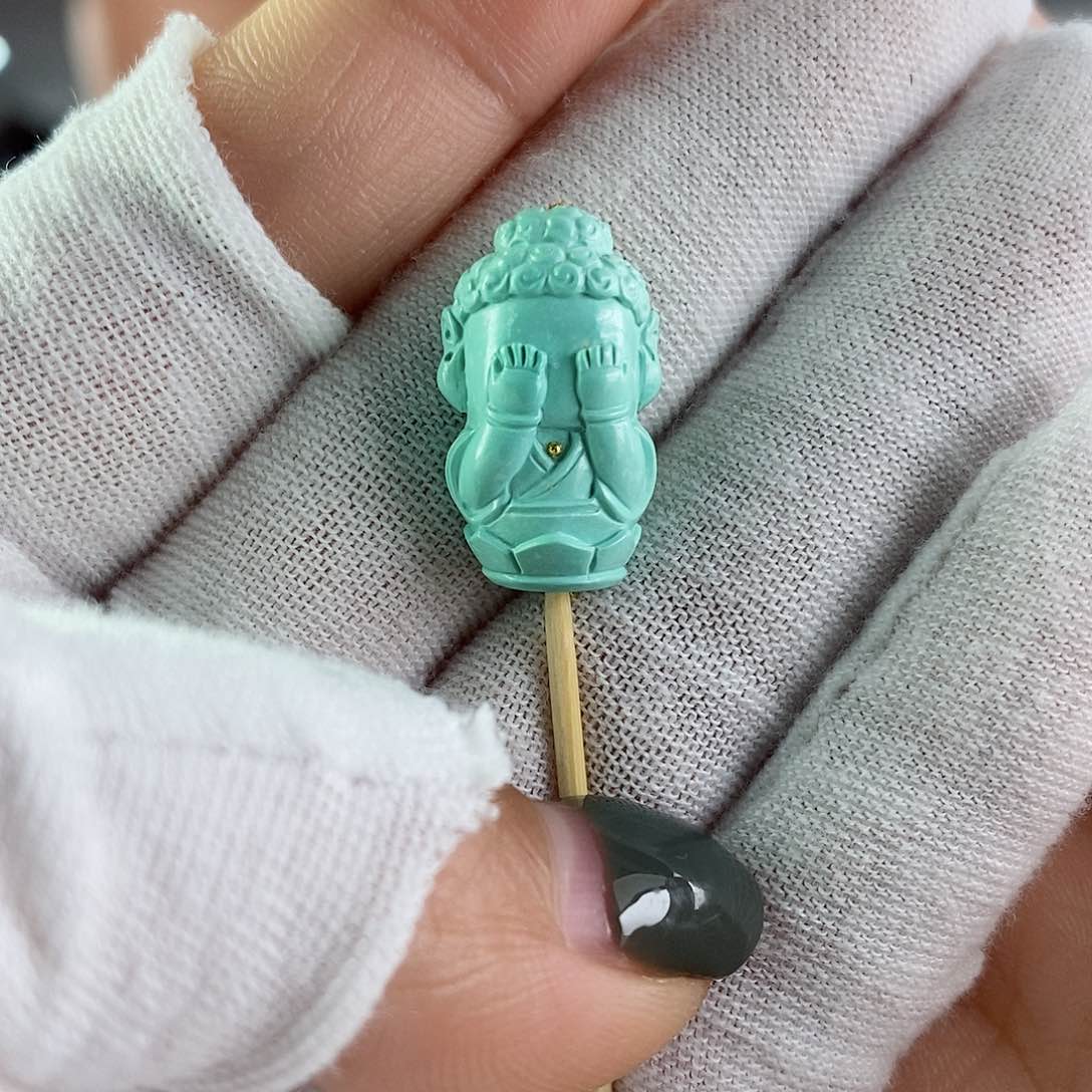 绿松石珠宝奇石未镶嵌