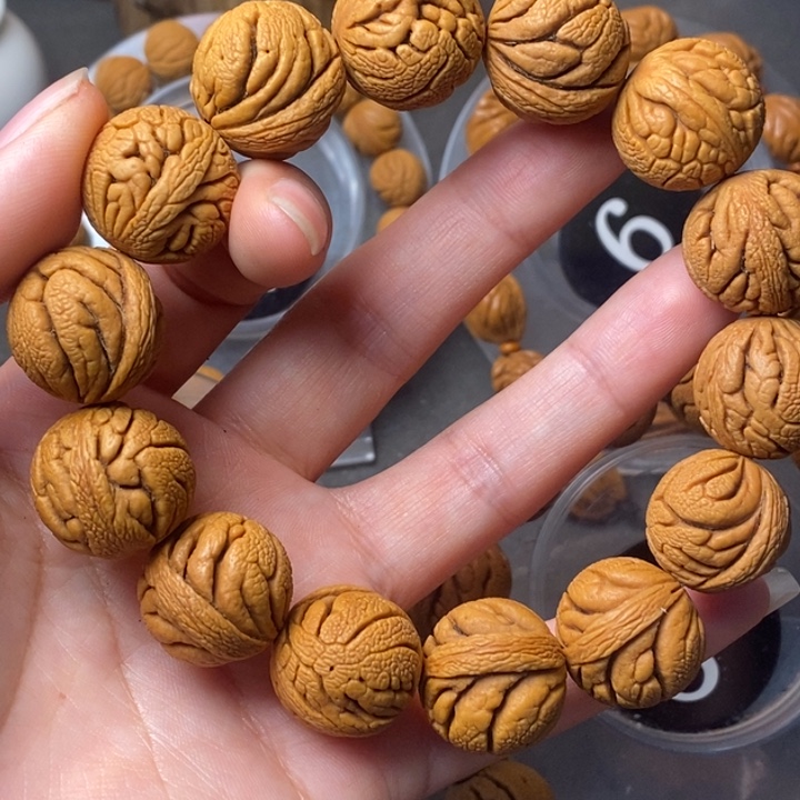 吊坠文玩核桃秦岭野生龙纹桃核19