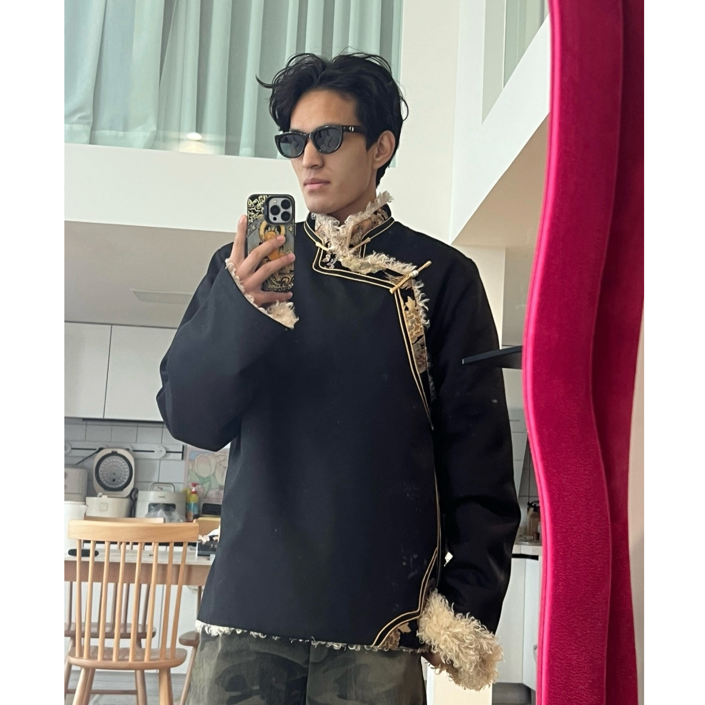 新款男士特码面料加厚款外套四色