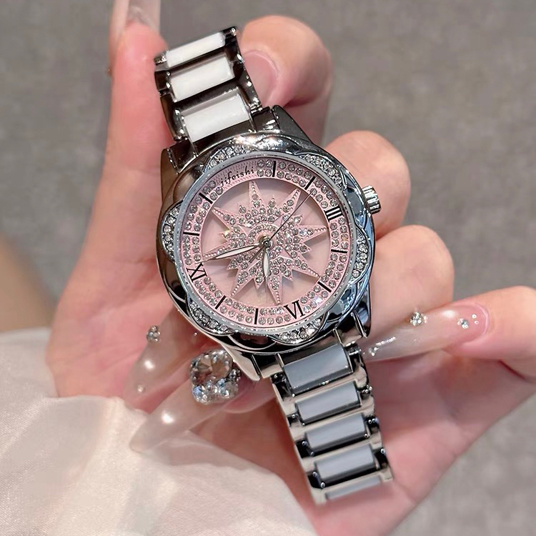 满天星女士石英表镂空五角星潮流运转手表防水时尚百搭女款S252