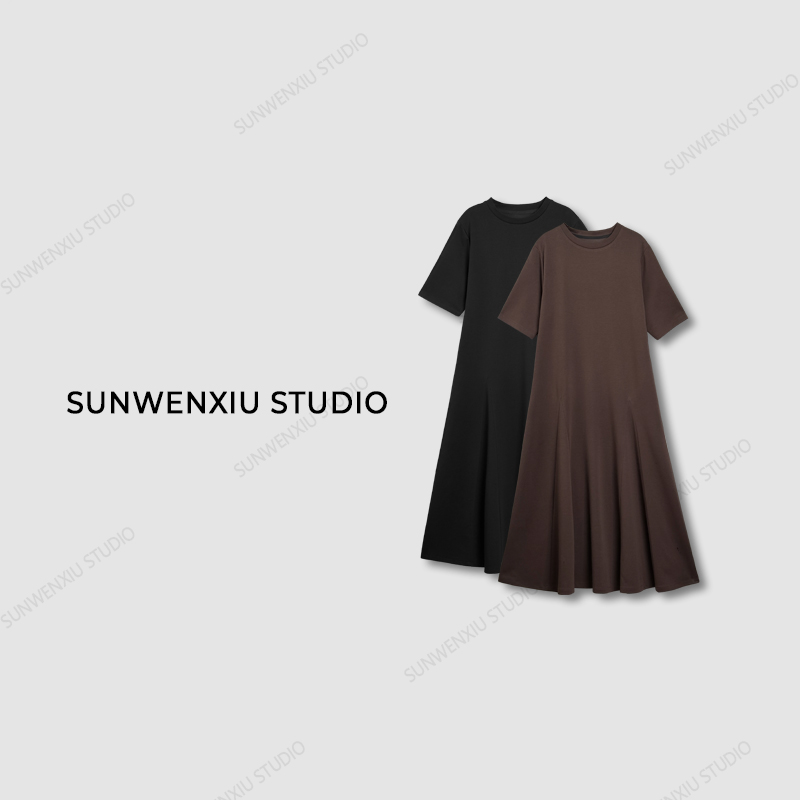 swx studio2店 “人鱼小姐” 设计感春夏法式显瘦鱼尾连衣裙