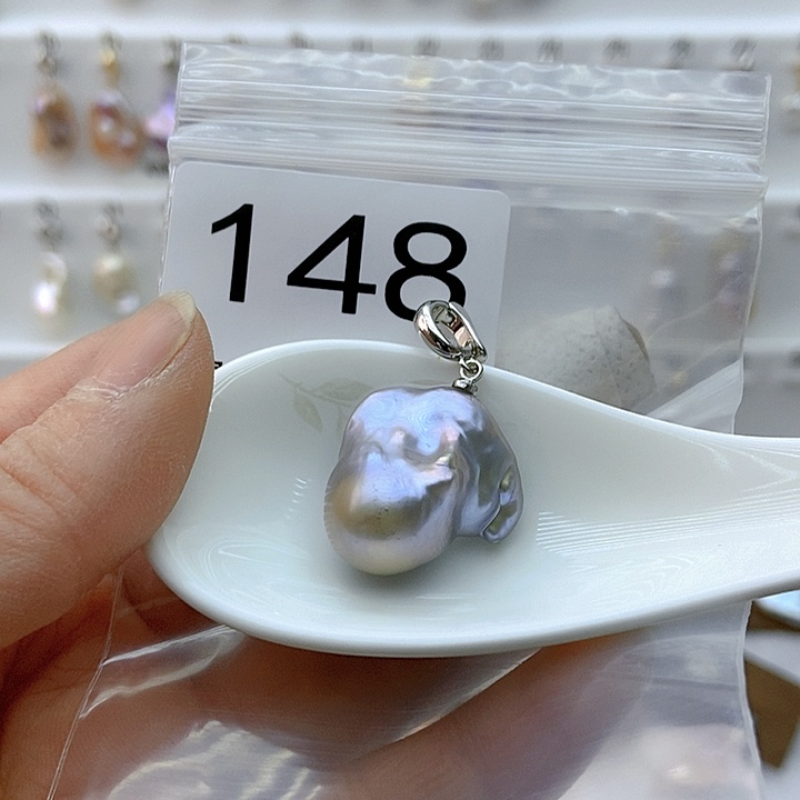 淡水珍珠颈饰银S925镶嵌