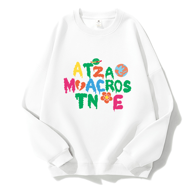 真维斯秋冬新款男女同款ins印花套头卫衣宽松百搭潮流打底上衣