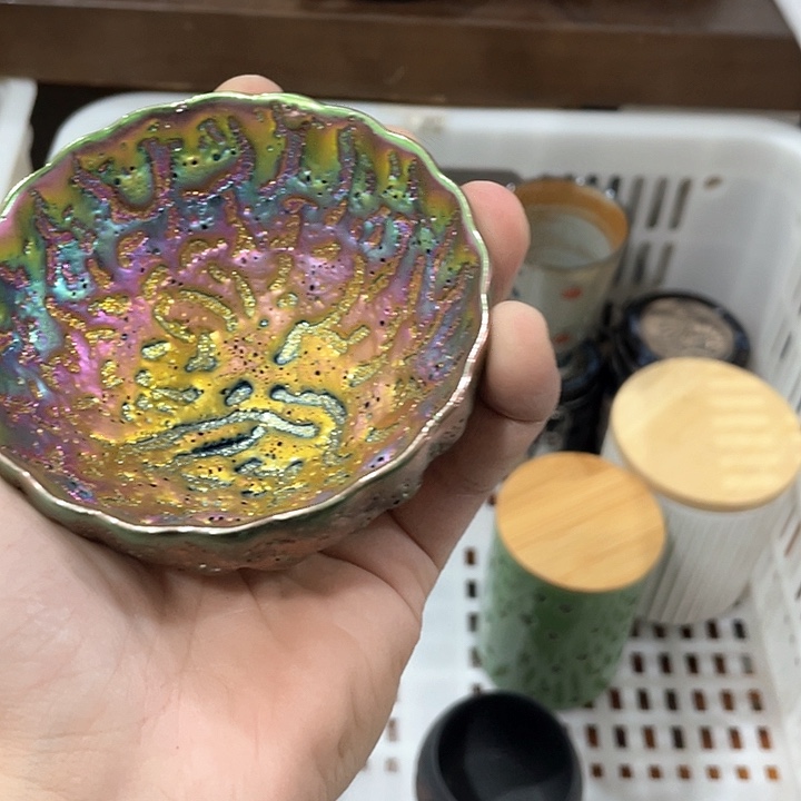 陶瓷茶具全部清清完回家过年