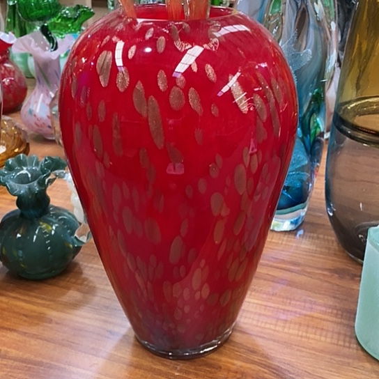 琉璃花瓶高31厘米口径9厘米