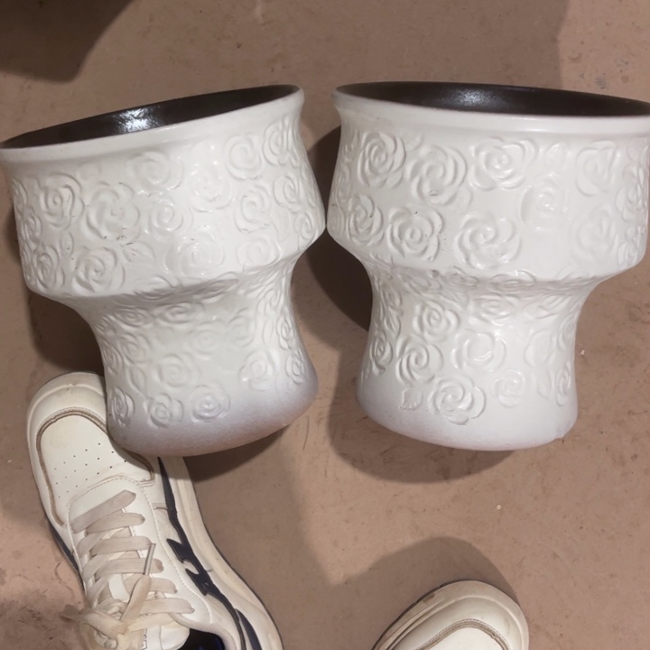 紫砂花盆口径20高度21两只正品