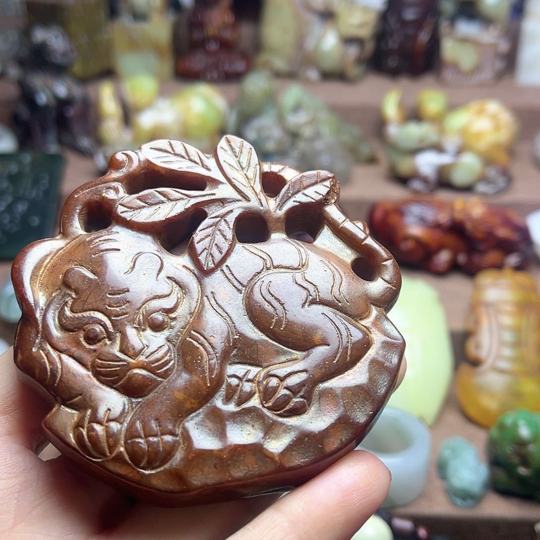 白玉菩提吊坠61。。