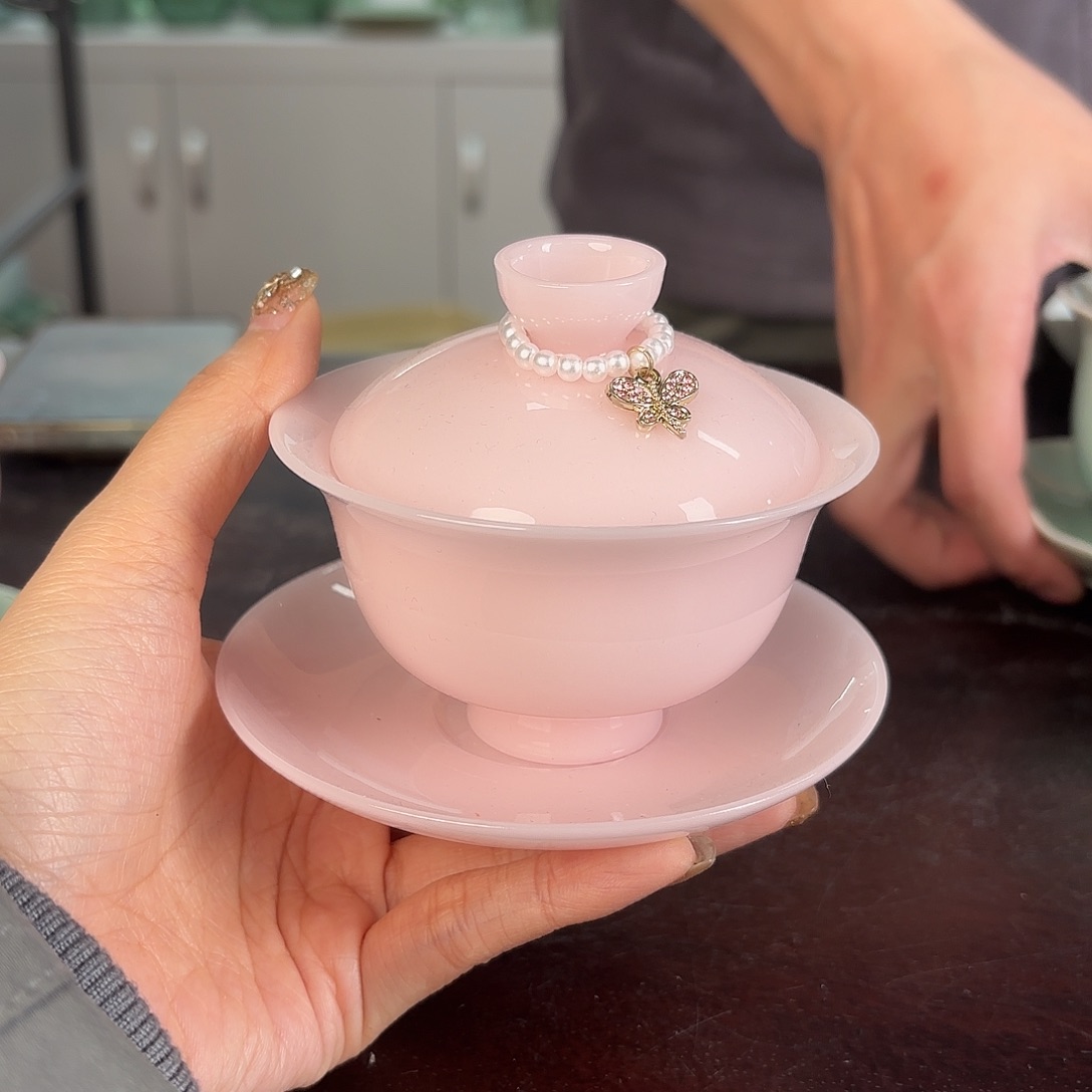 龙泉云间青瓷小米茶器