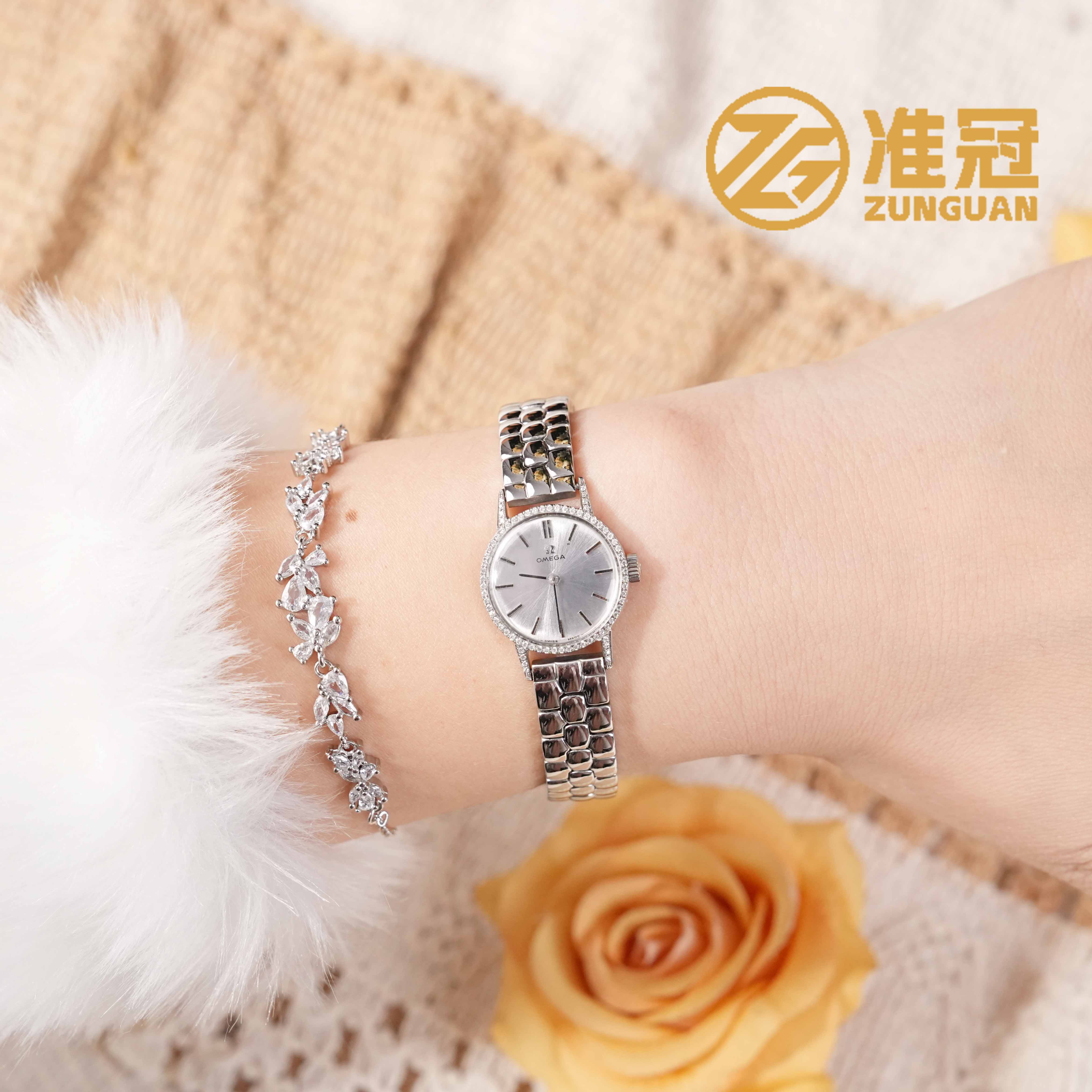 95新 Omega/欧米茄 20mm手动机械JM4774碟飞系列瑞士名表