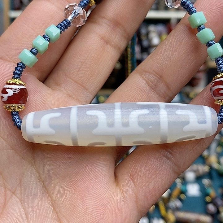 玛瑙/玉髓颈饰合金