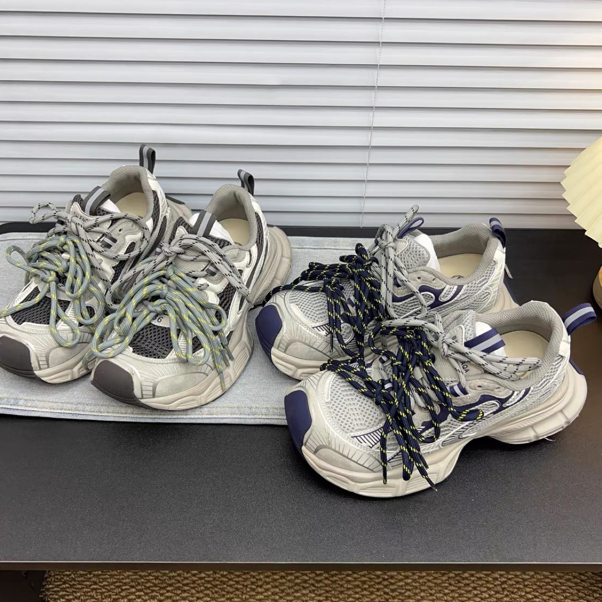 220-6厚底增高老爹鞋女秋季新款绑带设计透气百搭休闲运动鞋潮