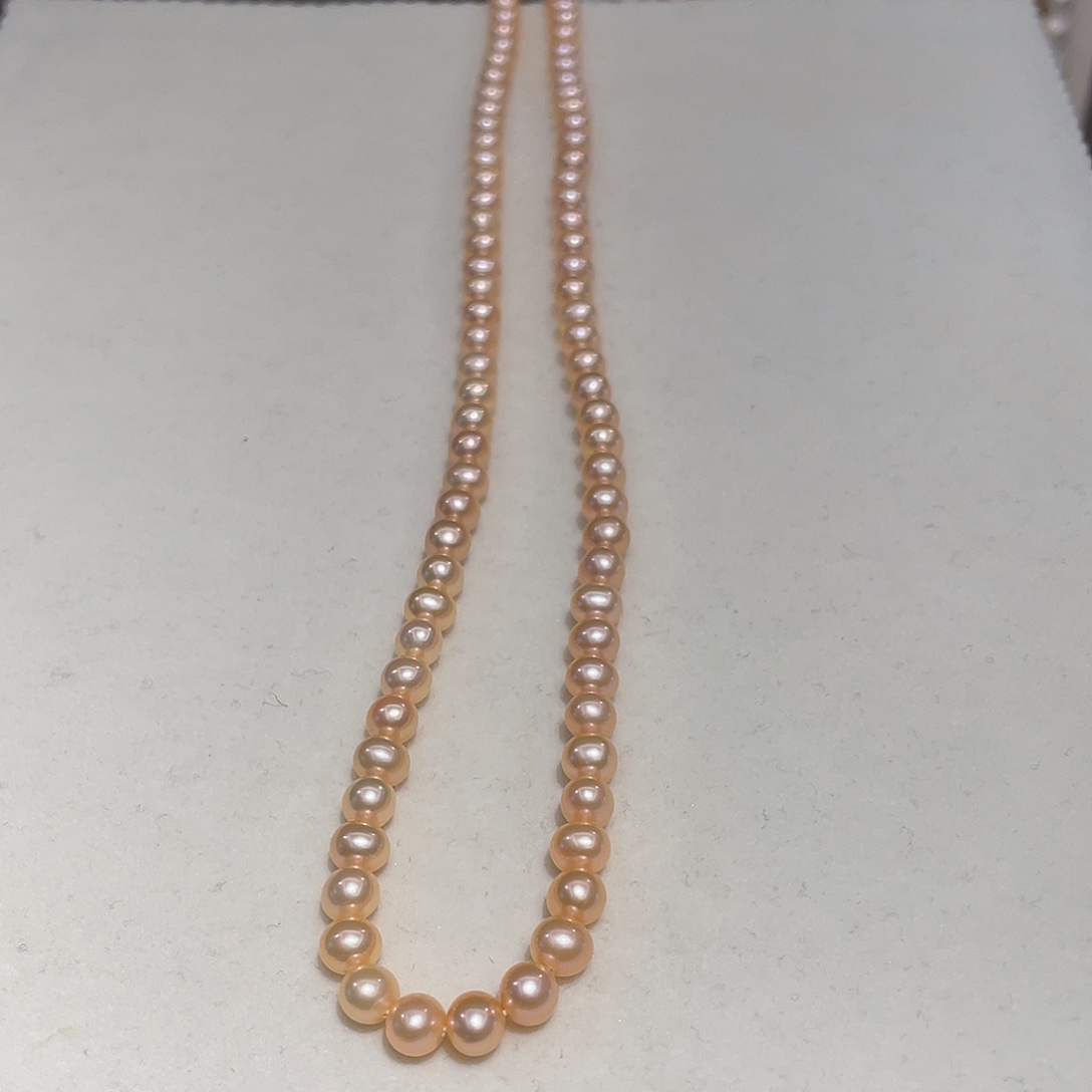 淡水珍珠颈饰银S925镶嵌