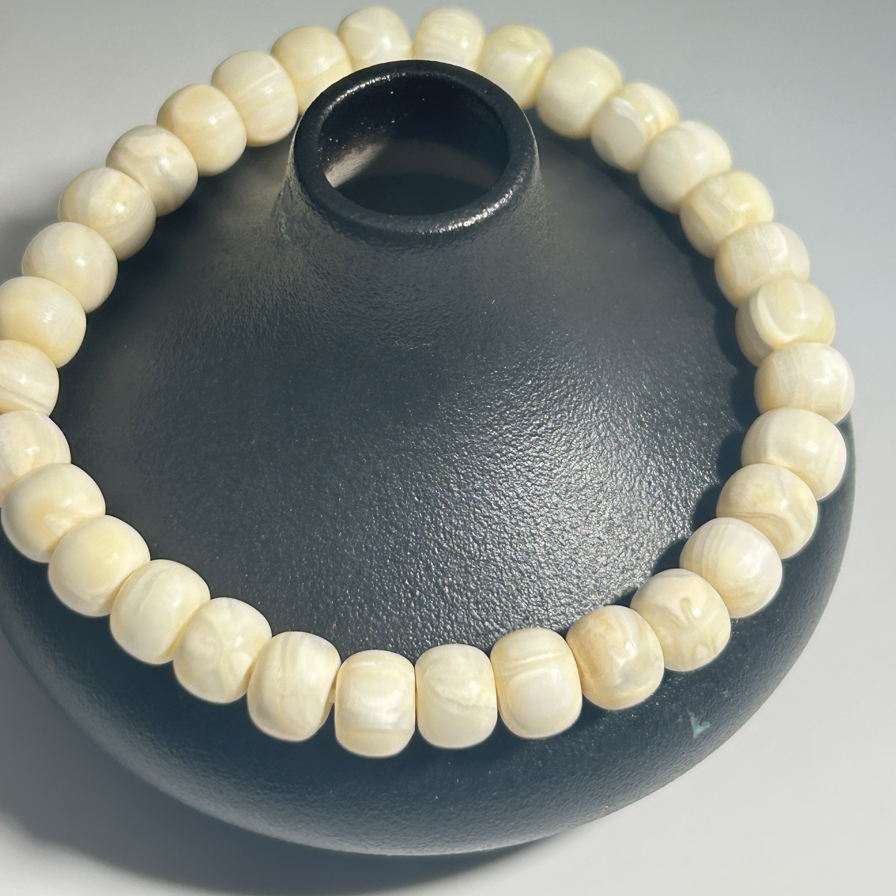 猛犸牙牙髓单圈手串8*6mm假一罚四X3463