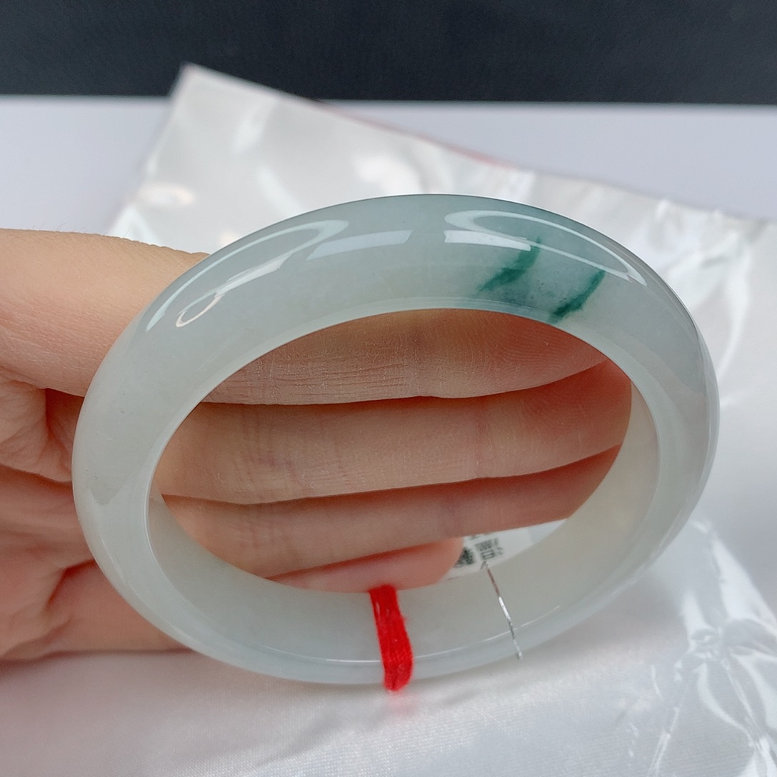 翡翠手镯未镶嵌54.8正圈