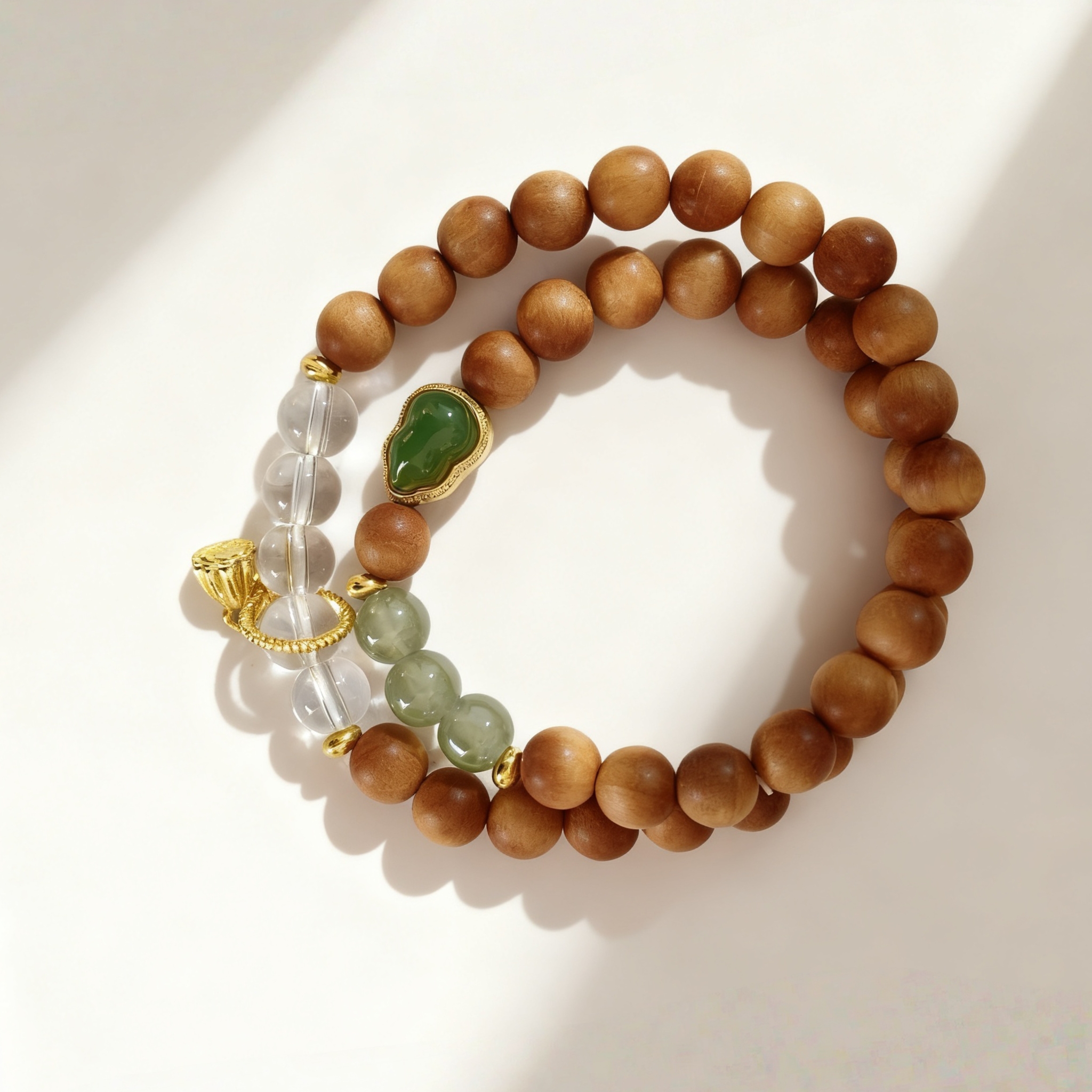 芭比檀双圈葫芦蓬款 精品手串 无礼盒 S 0122