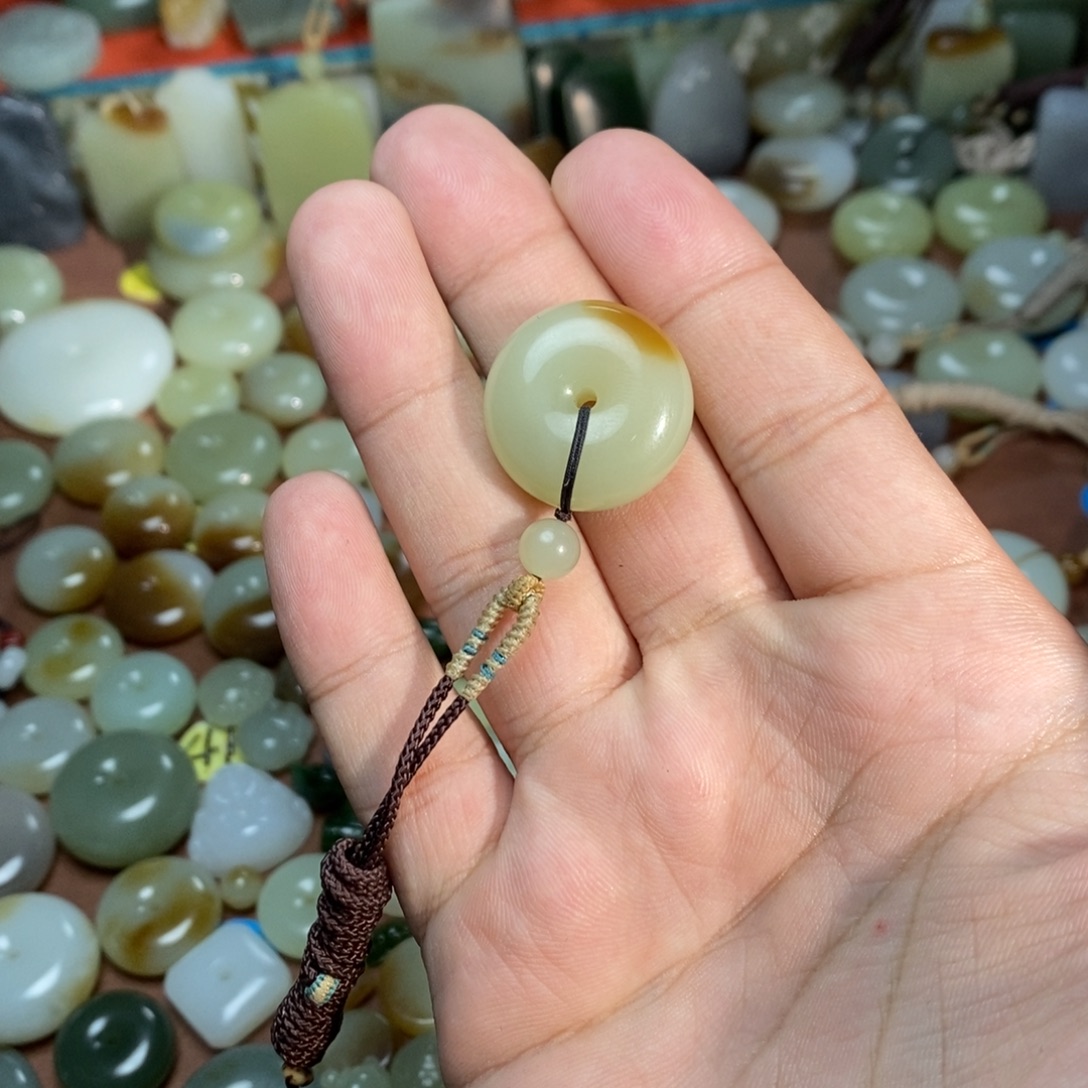 暮***合和田玉未镶嵌吊坠(不含链)