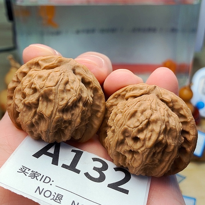 文玩核桃把件直播间拍专用 41 白狮子