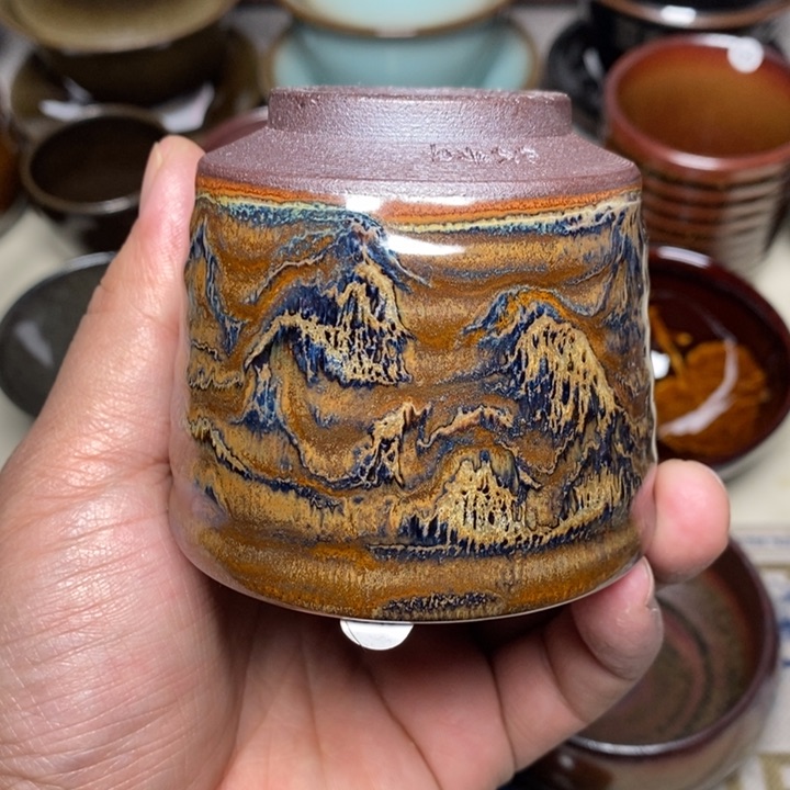 茶盏盏心茶器放漏了