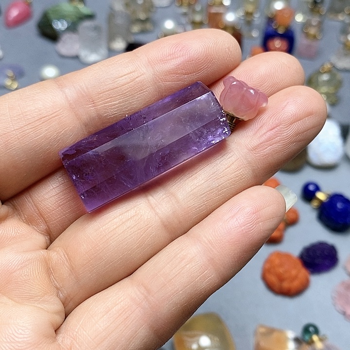 未镶嵌珠宝半成品水晶幸*?水晶