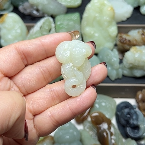 和田玉颈饰未镶嵌T*T