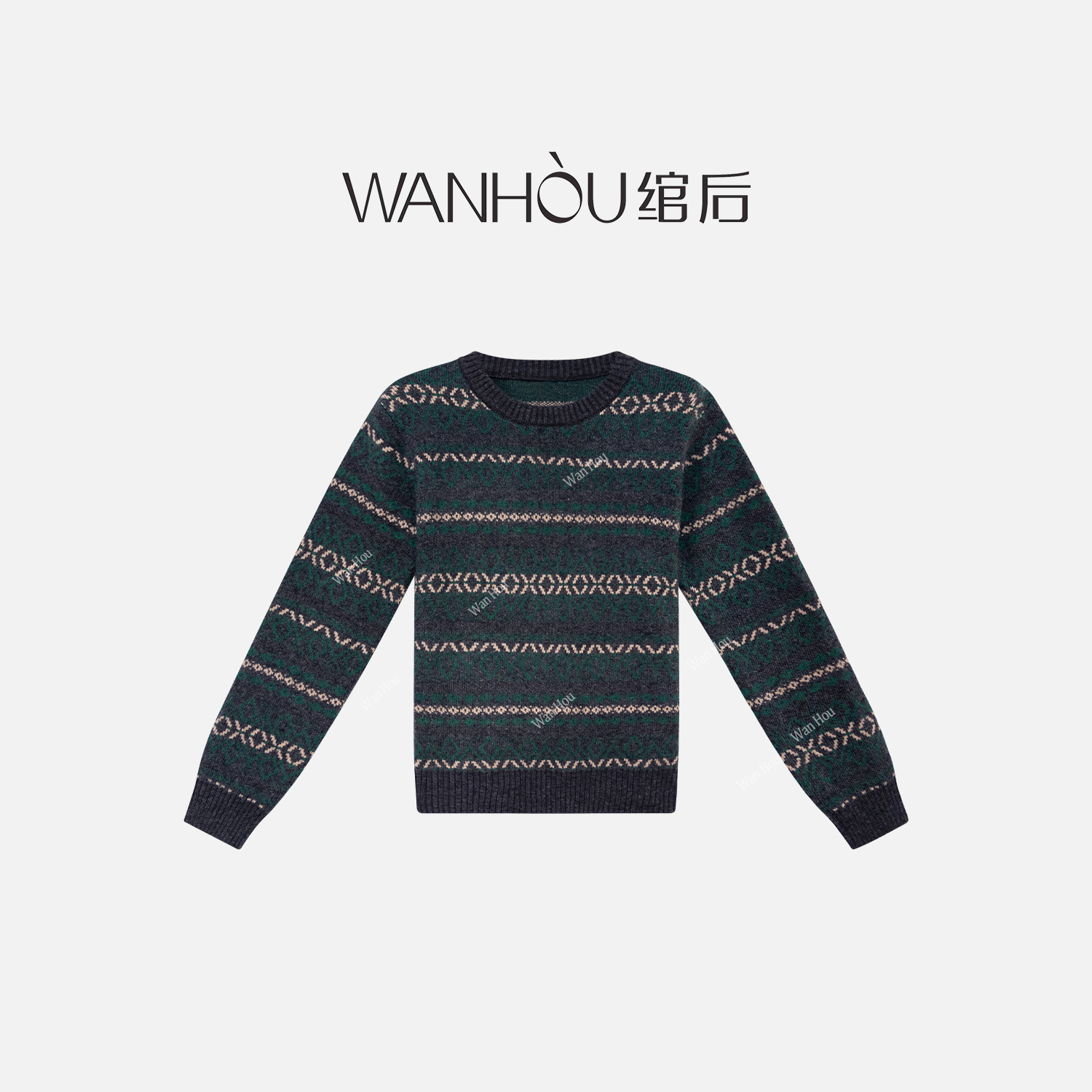 【C4448】绾后-韩系新款冬百搭横条系纹针织衫潮流女装SC