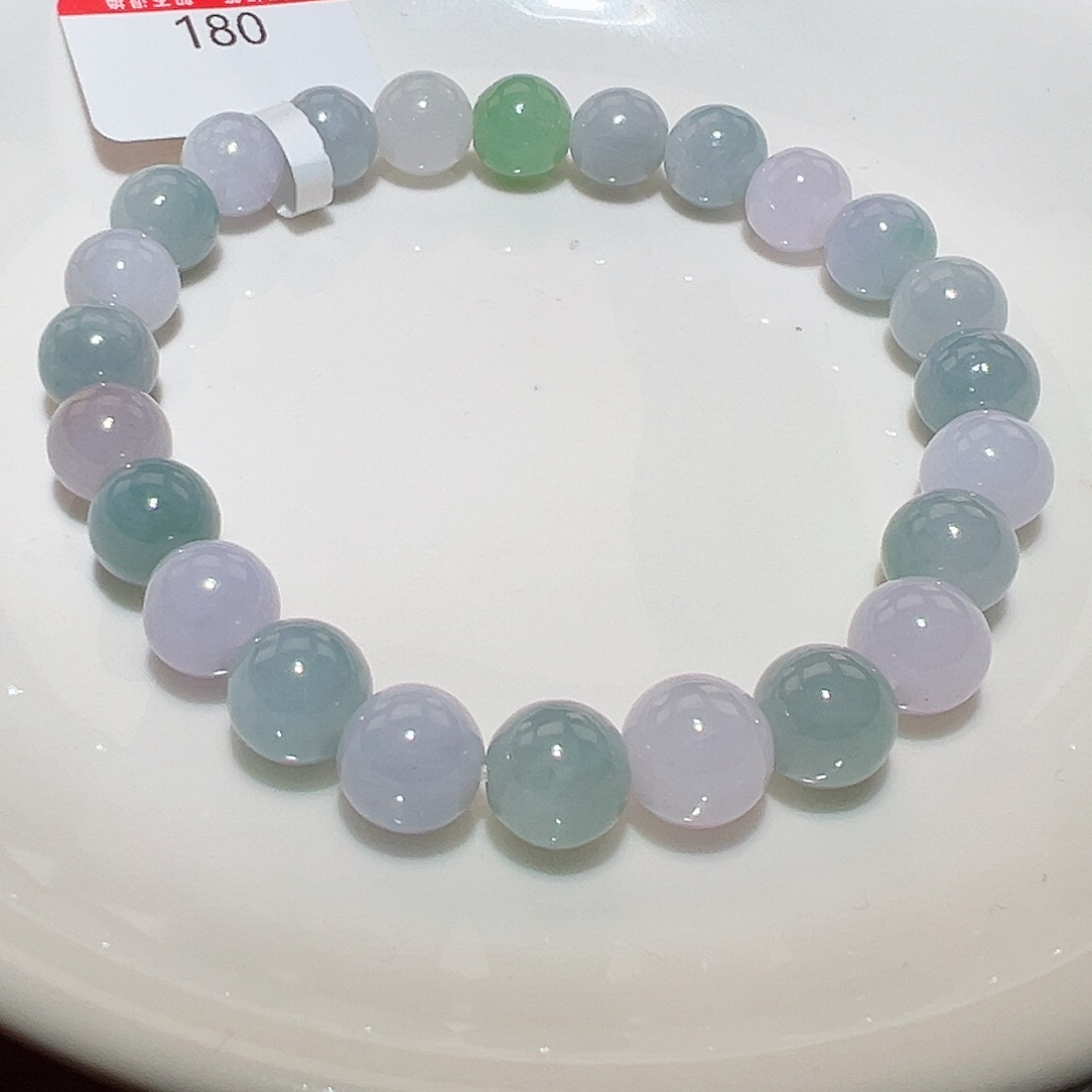 翡翠手链未镶嵌天然翡翠