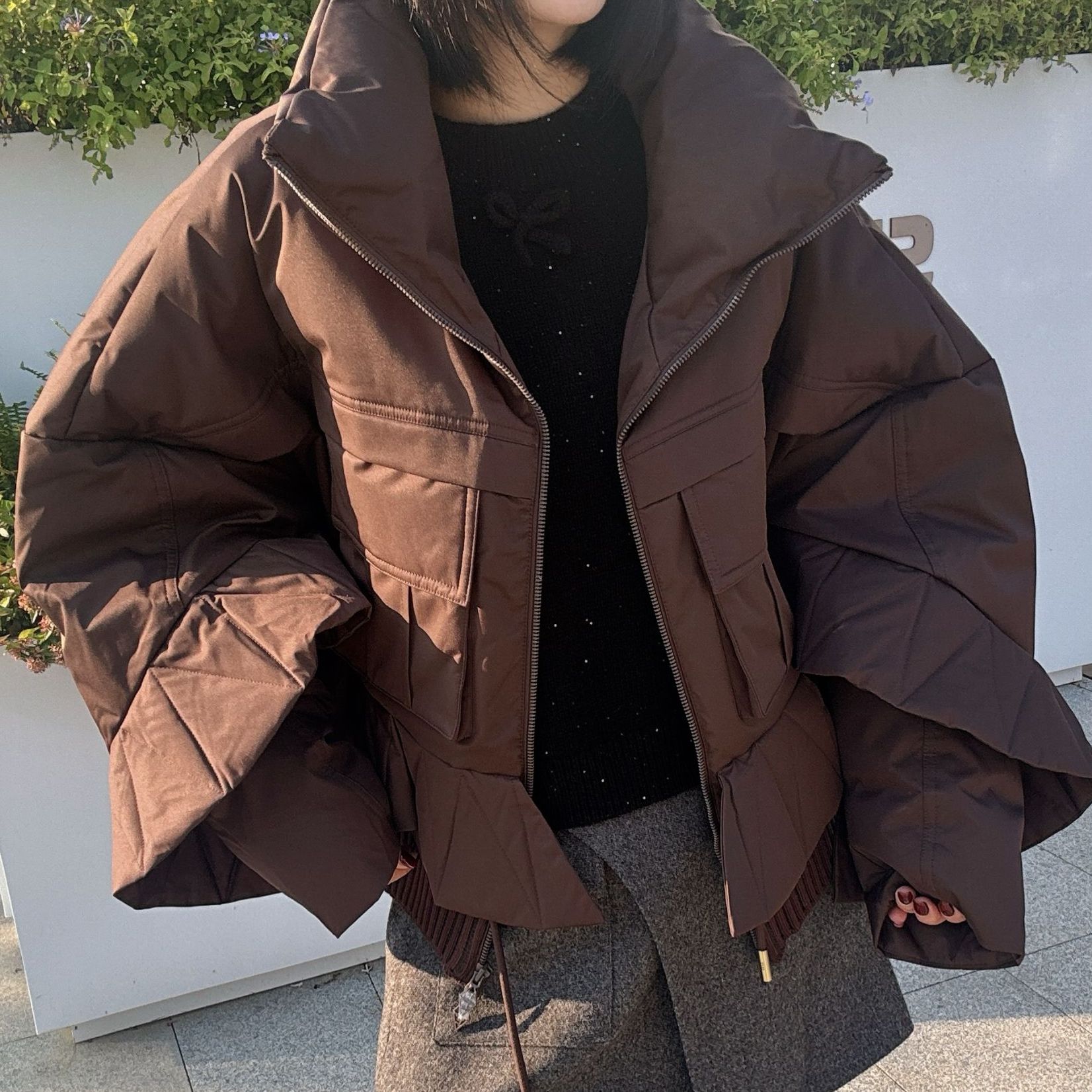 【SFF严选】EOEZ 25冬收腰立领鹅绒服Y7086