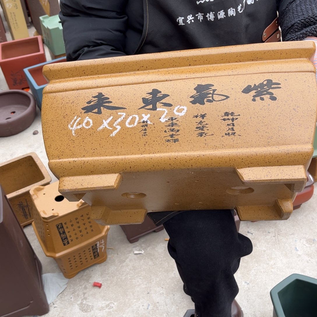 紫砂花盆盆景艺术