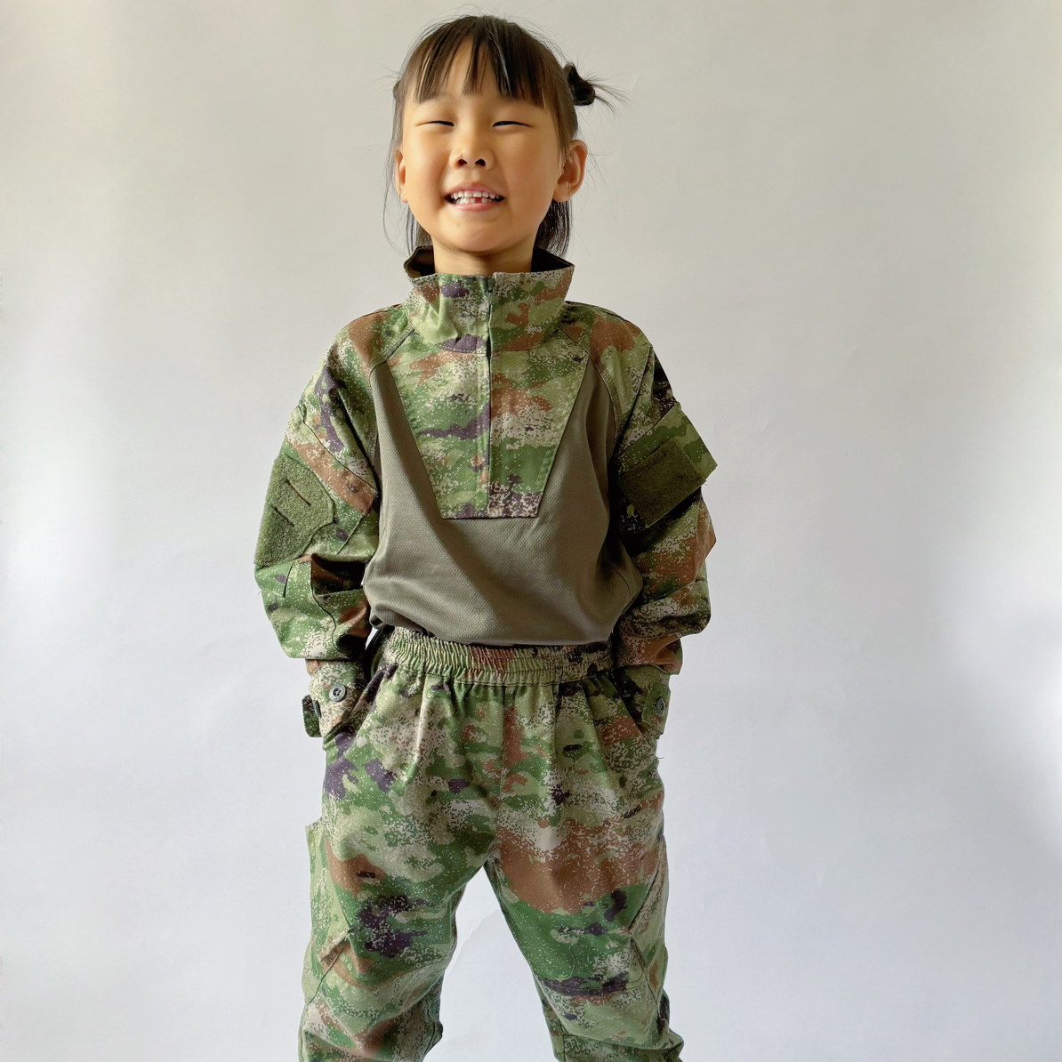 年糕家儿童蛙服夏令营蛙服迷彩服军训服儿童迷彩定制款