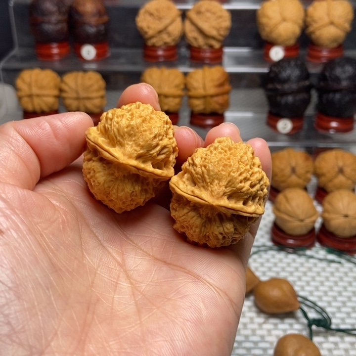 文玩核桃把件15火凤金蟾