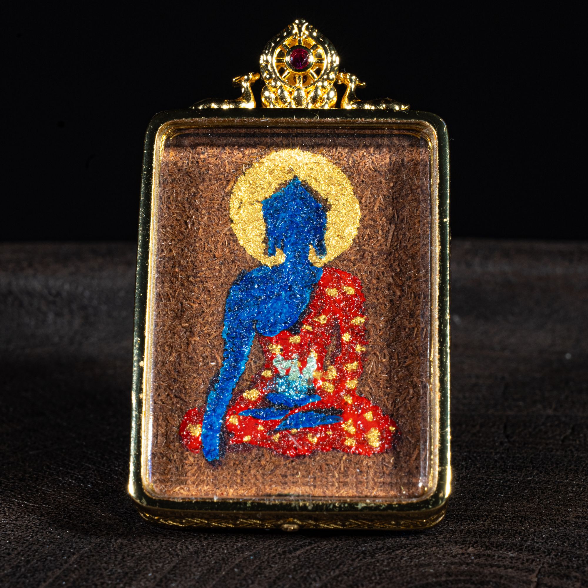 【弥真九华】守护系列 · 纯手绘药师唐卡吊坠