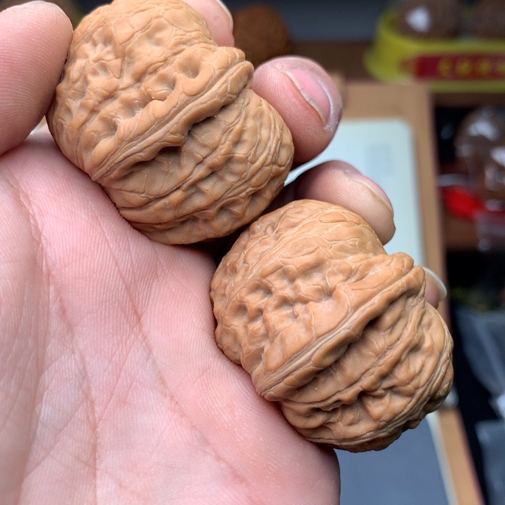 文玩核桃吊坠鸳**纸41+圆宝核桃