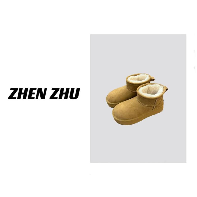 J10 厚底时尚气质百搭加绒短筒雪地靴 EJ1003