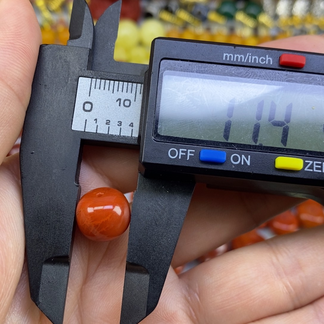 凯***南红玛瑙未镶嵌单珠11.4mm