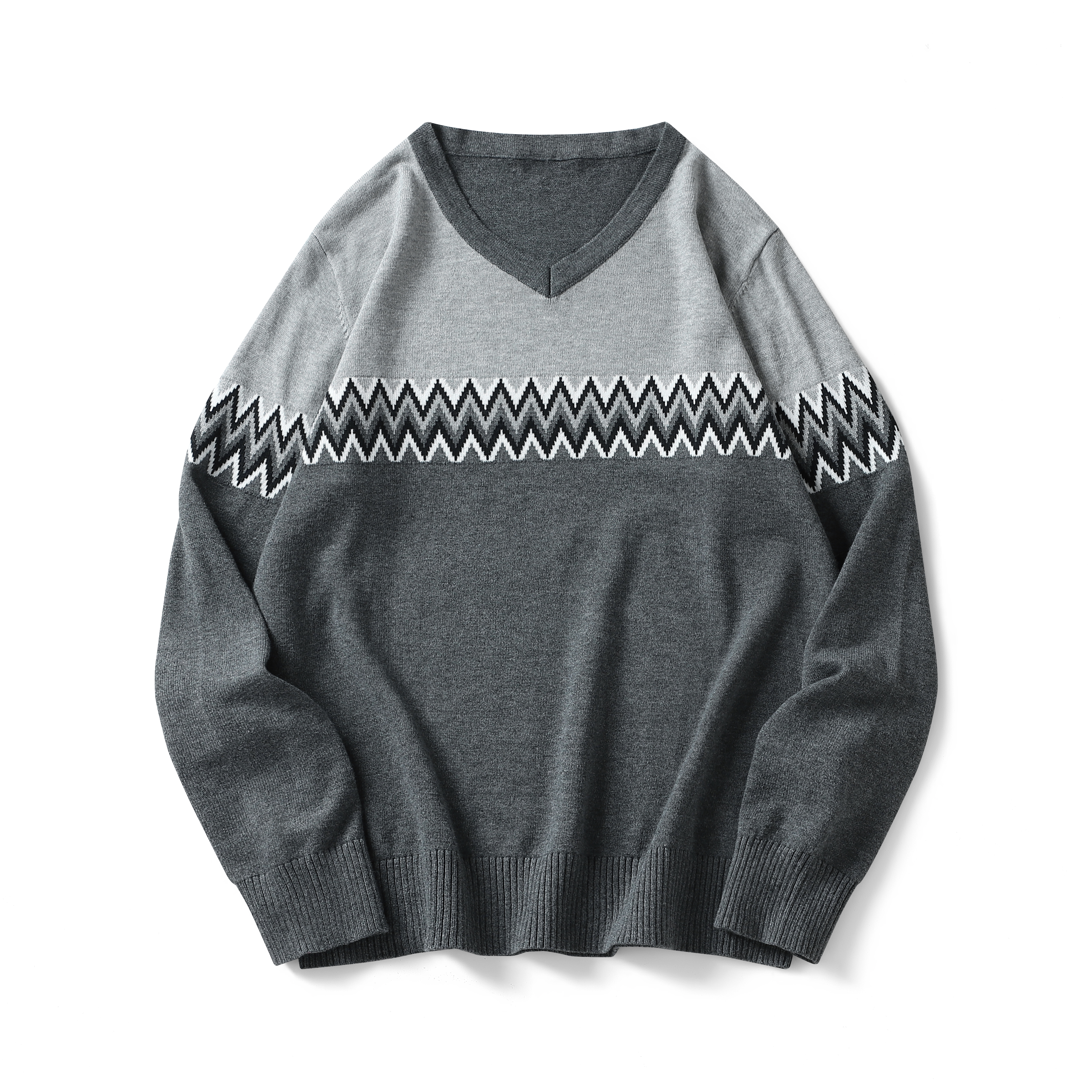 针织针织衫青少年宽松百搭毛衣长袖休闲高领冬季9502