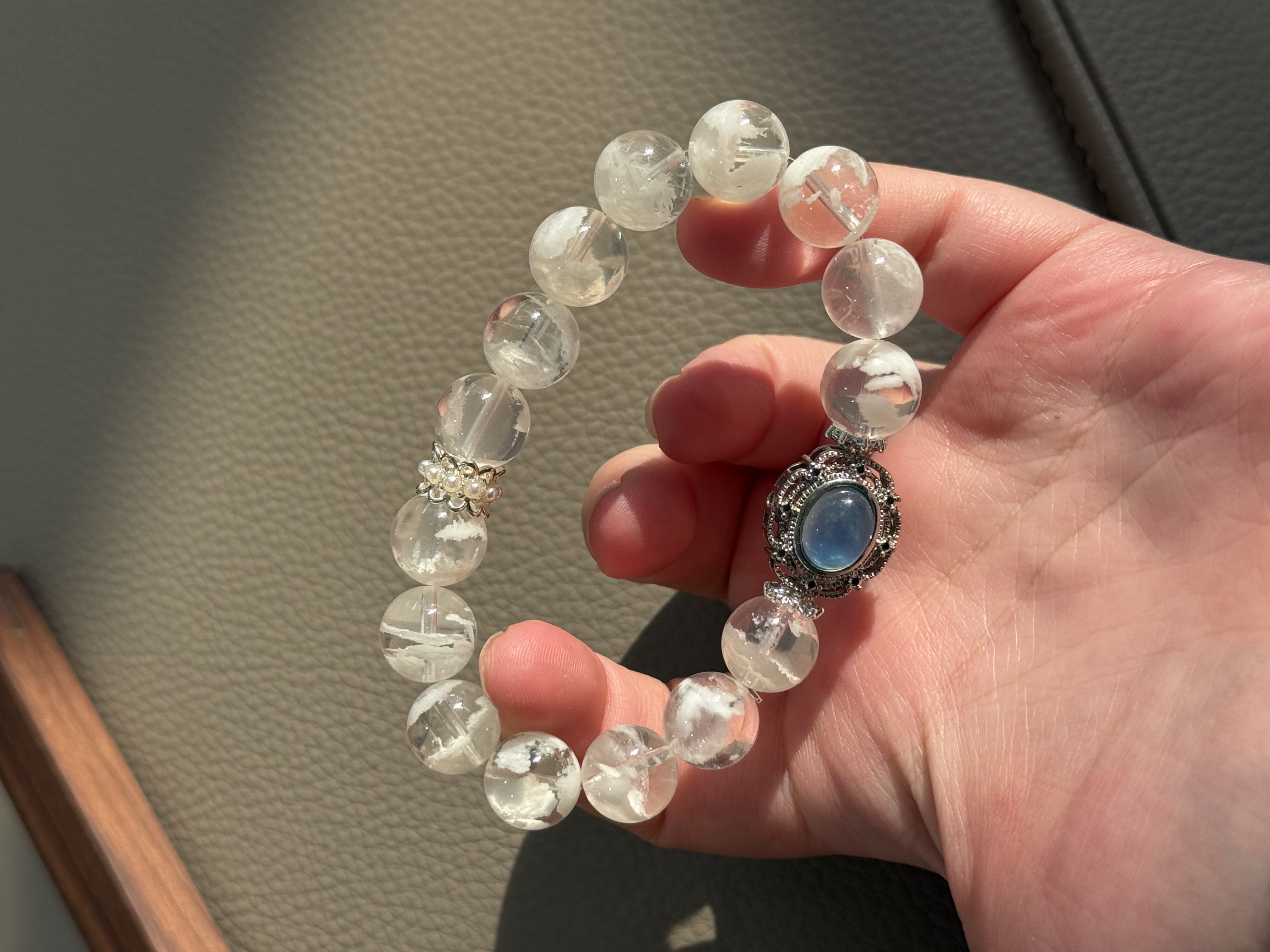 天然水晶雪花幽灵设计款