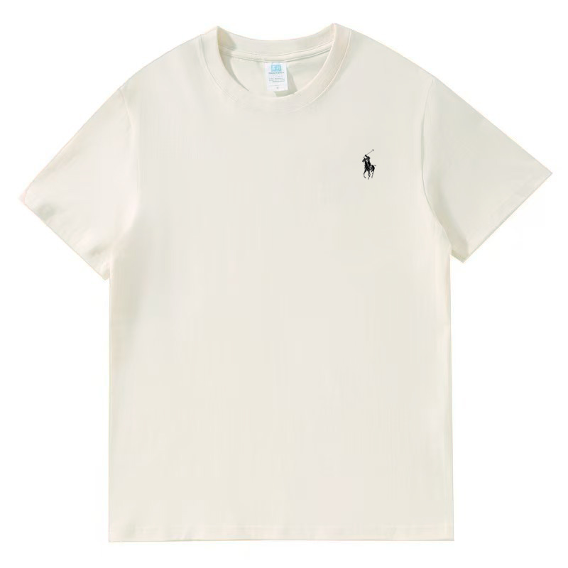  奢品同款 260克重工小马刺绣100%精梳纯棉短袖T恤男女同款