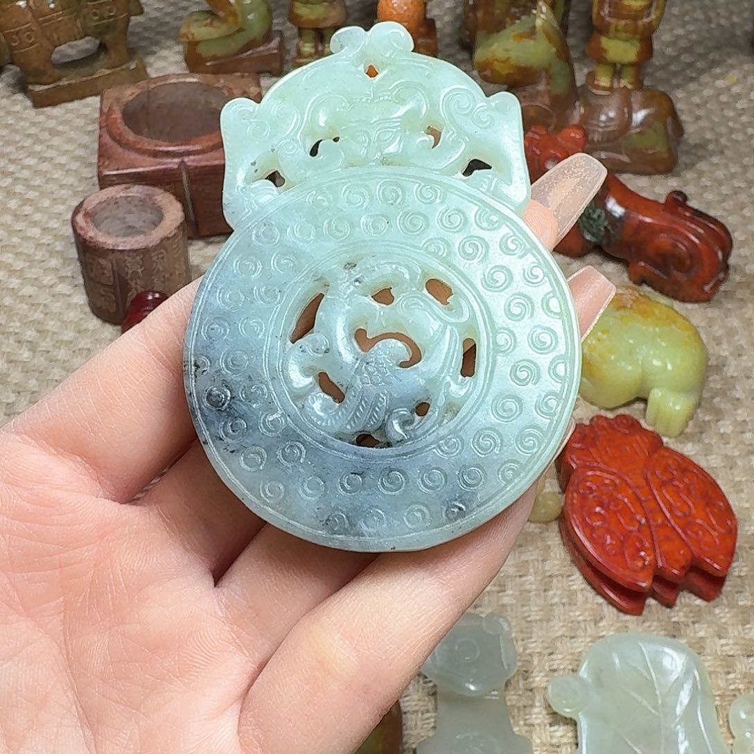 白玉菩提吊坠挂件