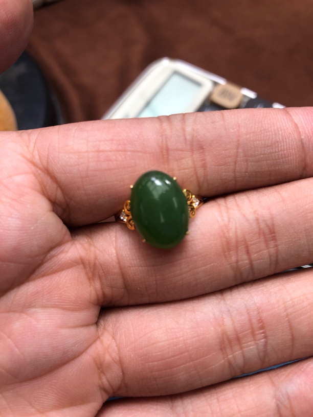 钰豪珠宝和田玉戒指 9007 39