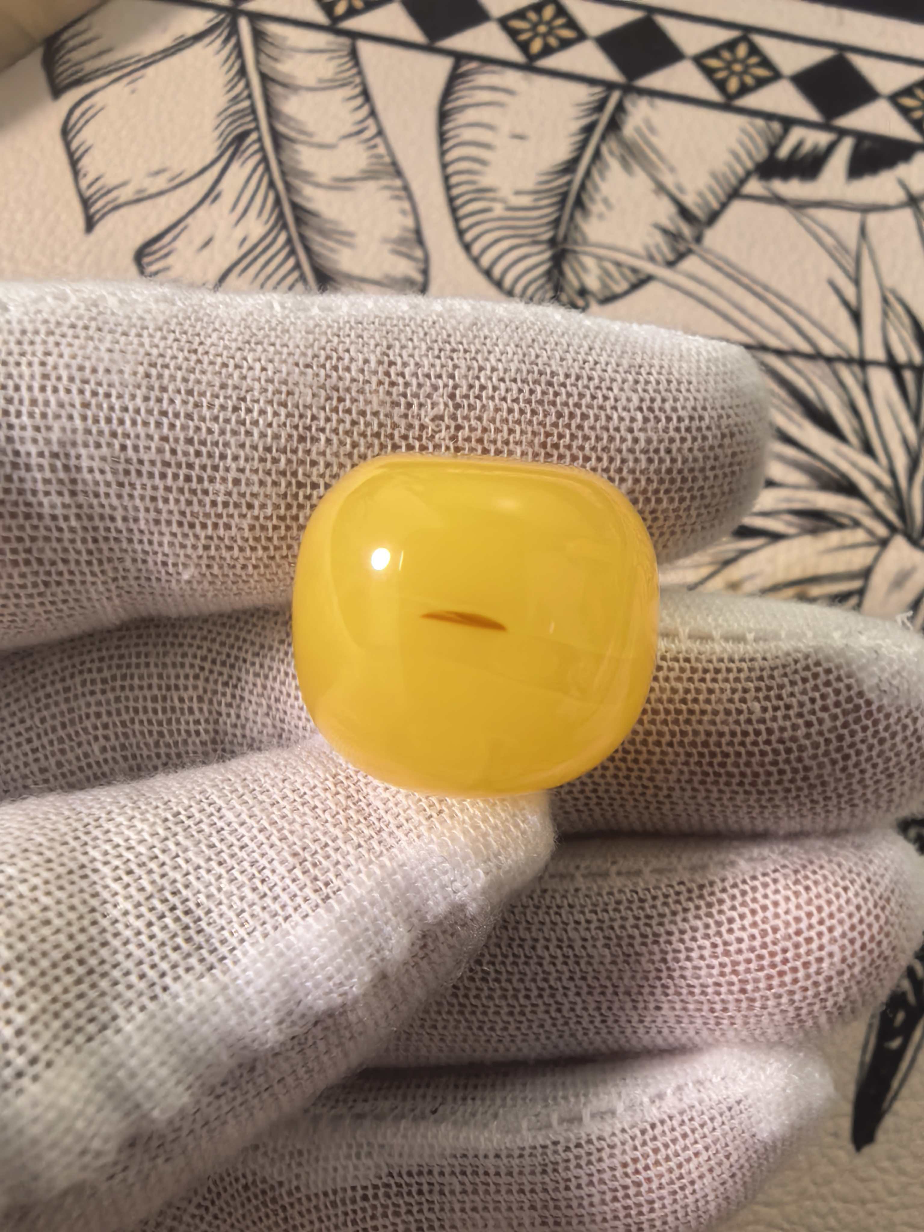 D0109天然原矿蜜蜡桶珠墩子老型珠单珠(瑕疵)