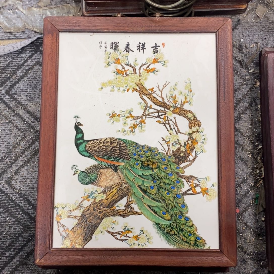 瓷37*28 景德镇瓷板画柴窑烧制