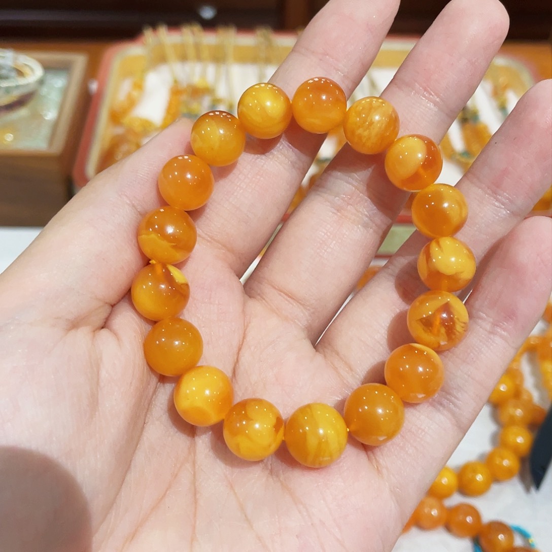 蜜蜡手链未镶嵌手串